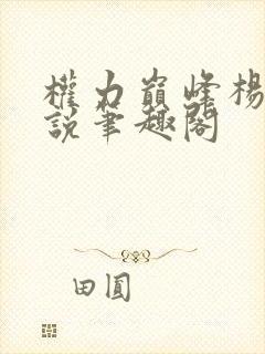 权力巅峰杨剑小说笔趣阁