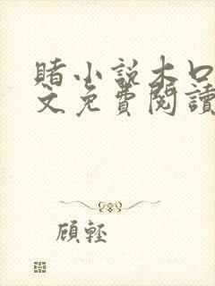 赌小说木口银全文免费阅读笔趣阁