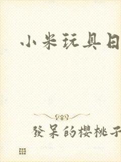 小米玩具日记