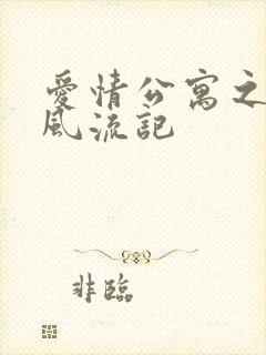 爱情公寓之子乔风流记封面