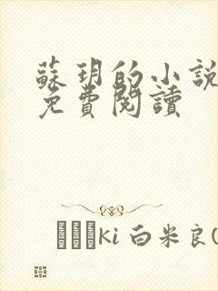 苏玥的小说全文免费阅读