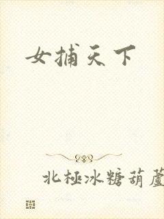 女捕天下封面