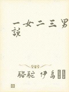 一女二三男事小说封面