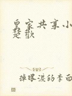 皇家共享小公主楚欢封面