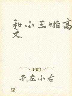 和小三啪高辣h文