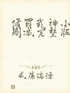 修罗武神小说未删减完整版封面