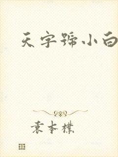 天字号小白脸