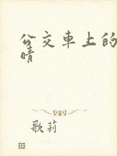 公交车上的诗请晴