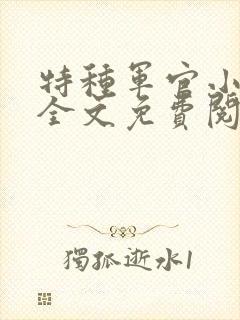 特种军官小小妻全文免费阅读