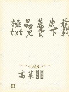 极品万岁爷全本txt免费下载