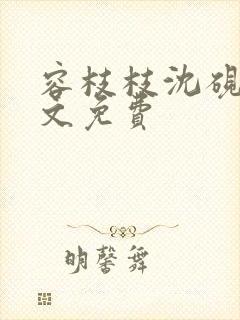 容枝枝沈砚书全文免费