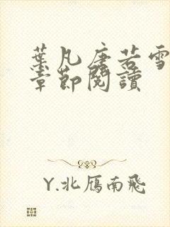 叶凡唐若雪最新章节阅读封面