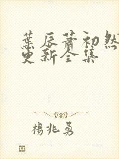 叶辰萧初然最新更新全集封面