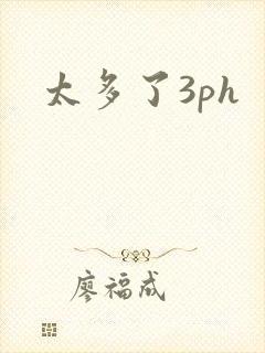 太多了3ph封面