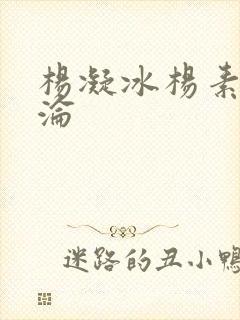 杨凝冰杨素宁沉沦