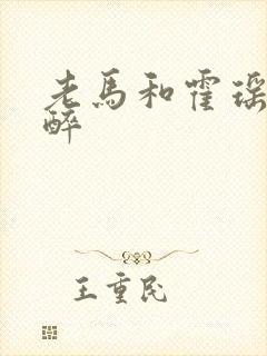 老马和霍瑶瑶喝醉