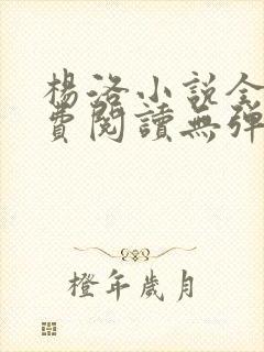 杨洛小说全文免费阅读无弹窗最新章节