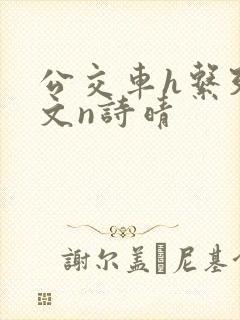 公交车h系列辣文n诗晴