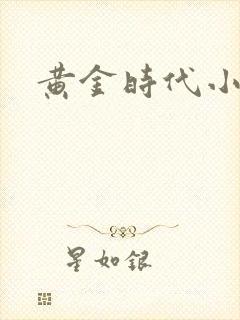 黄金时代小说