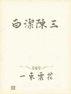 白洁陈三