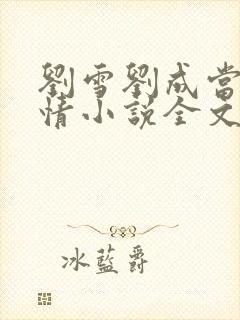 刘雪刘成当代爱情小说全文免费无弹窗阅读封面