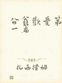 公翁欢爱第三十一篇