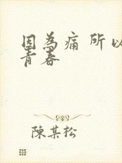 因为痛 所以叫青春封面