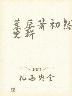 叶辰萧初然刚刚更新