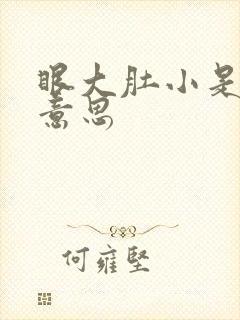 眼大肚小是什么意思