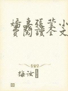 娇妻张莹小说免费阅读全文