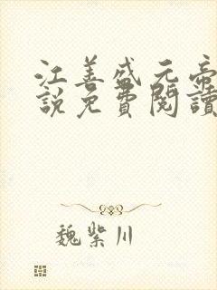 江善盛元帝的小说免费阅读无弹窗