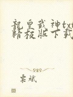龙皇武神txt精校版下载