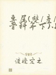 专属(双/产/骨科年下)小说封面