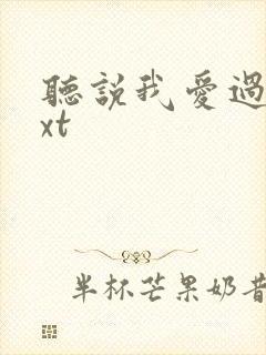 听说我爱过你txt