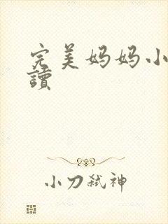 完美妈妈小说阅读封面