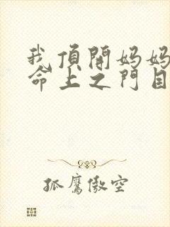 我顶开妈妈的生命上之门目录封面