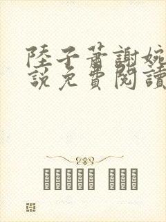 陆子萧谢婉婉小说免费阅读最新章节封面