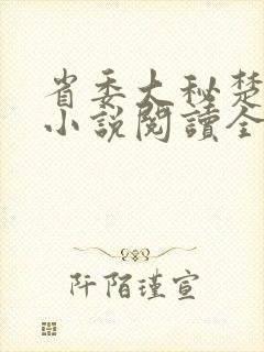 省委大秘楚东恒小说阅读全文