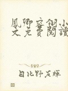 凤卿容翎小说全文免费阅读无弹窗