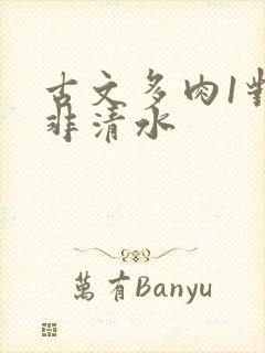 古文多肉1对n非清水