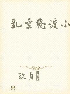 乱云飞渡小说封面