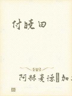 付晓田封面