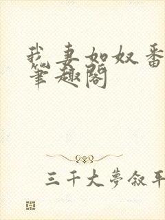 我妻如奴番外篇笔趣阁封面