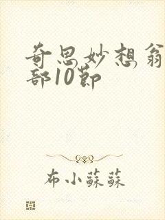 奇思妙想翁十三部10节封面