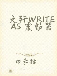 文轩WRITE AS 震动器