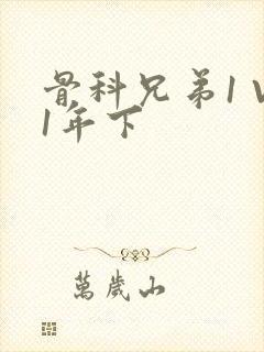 骨科兄弟1 V1年下封面