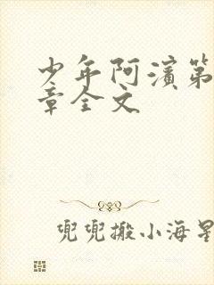 少年阿滨第13章全文