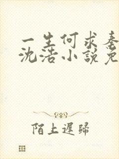 一生何求秦菲雪沈浩小说免费阅读全文