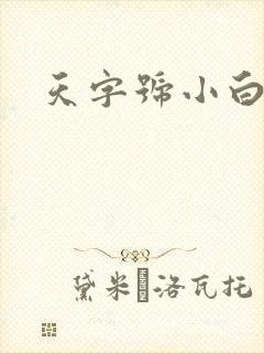 天字号小白脸