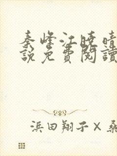 秦峰江晓晴的小说免费阅读